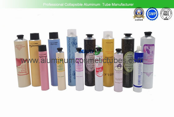 China Tubos cosméticos de aluminio vacíos de la belleza, envases de aluminio del tubo de la loción del cuerpo proveedor