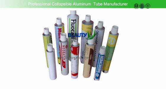 China logotipo de encargo de aluminio vacío del empaquetado farmacéutico de los tubos 20g de la pintura de la longitud de 100m m proveedor