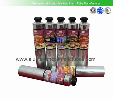 China Tubos cosméticos vacíos de aluminio 30ml de la crema del color del pelo con el casquillo octagonal negro proveedor