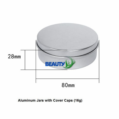 China tarros vacíos de empaquetado cosméticos del envase de aluminio de la crema del cuidado del cuerpo de la cara 80g proveedor