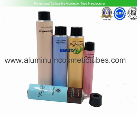 empaquetado cosmético de aluminio de 60ml 80ml, tubos plegables de aluminio de la crema de cara proveedor